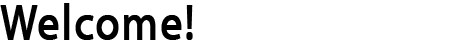 Welcome!